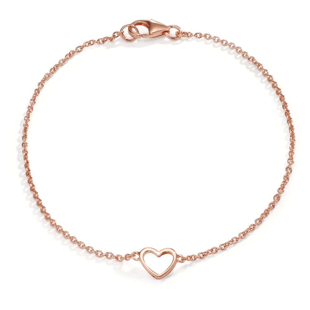 Armband Silber rosé vergoldet Herz