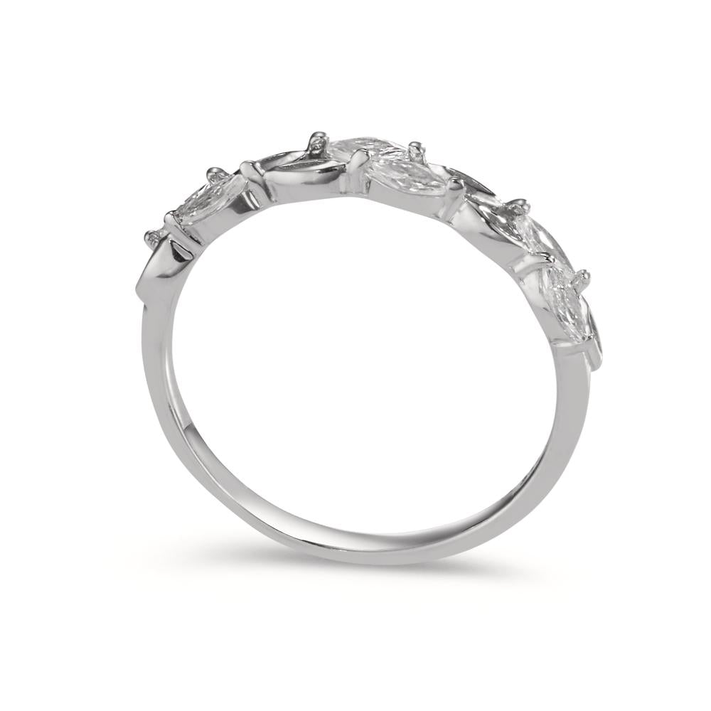 Bague Argent Zircone 6 Pierres Rhodié