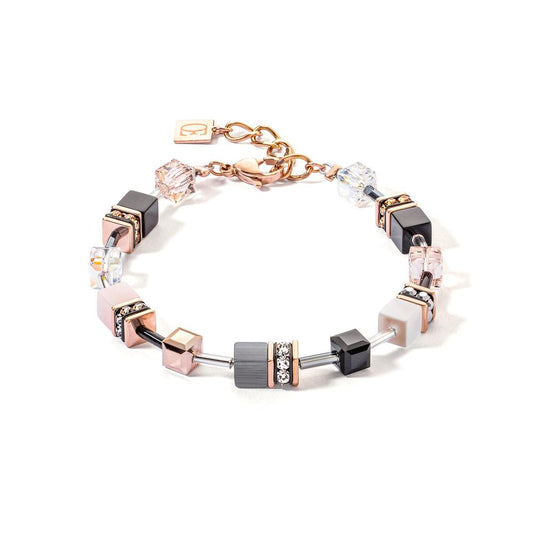 Bracciale Acciaio inossidabile rosa rivestimento IP 18.5-21.5 cm