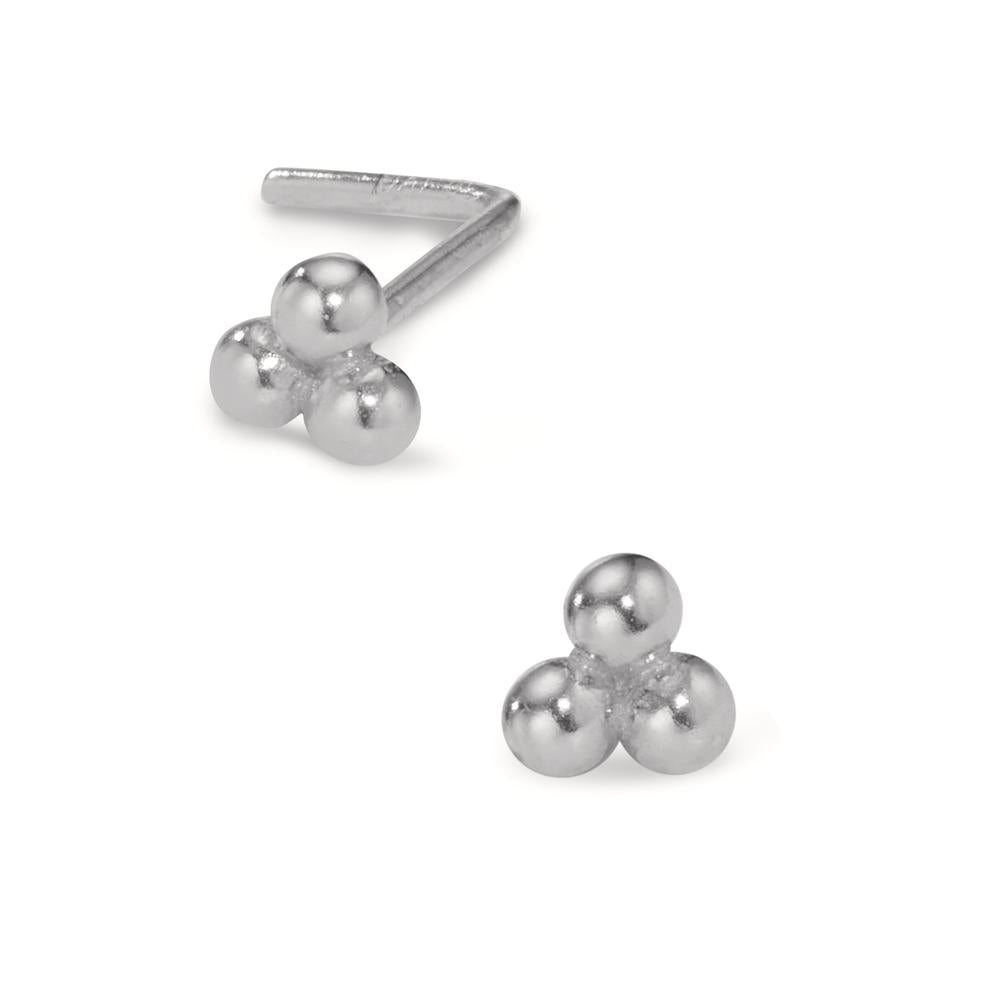 Clous de nez Or blanc 18K Ø3.5 mm