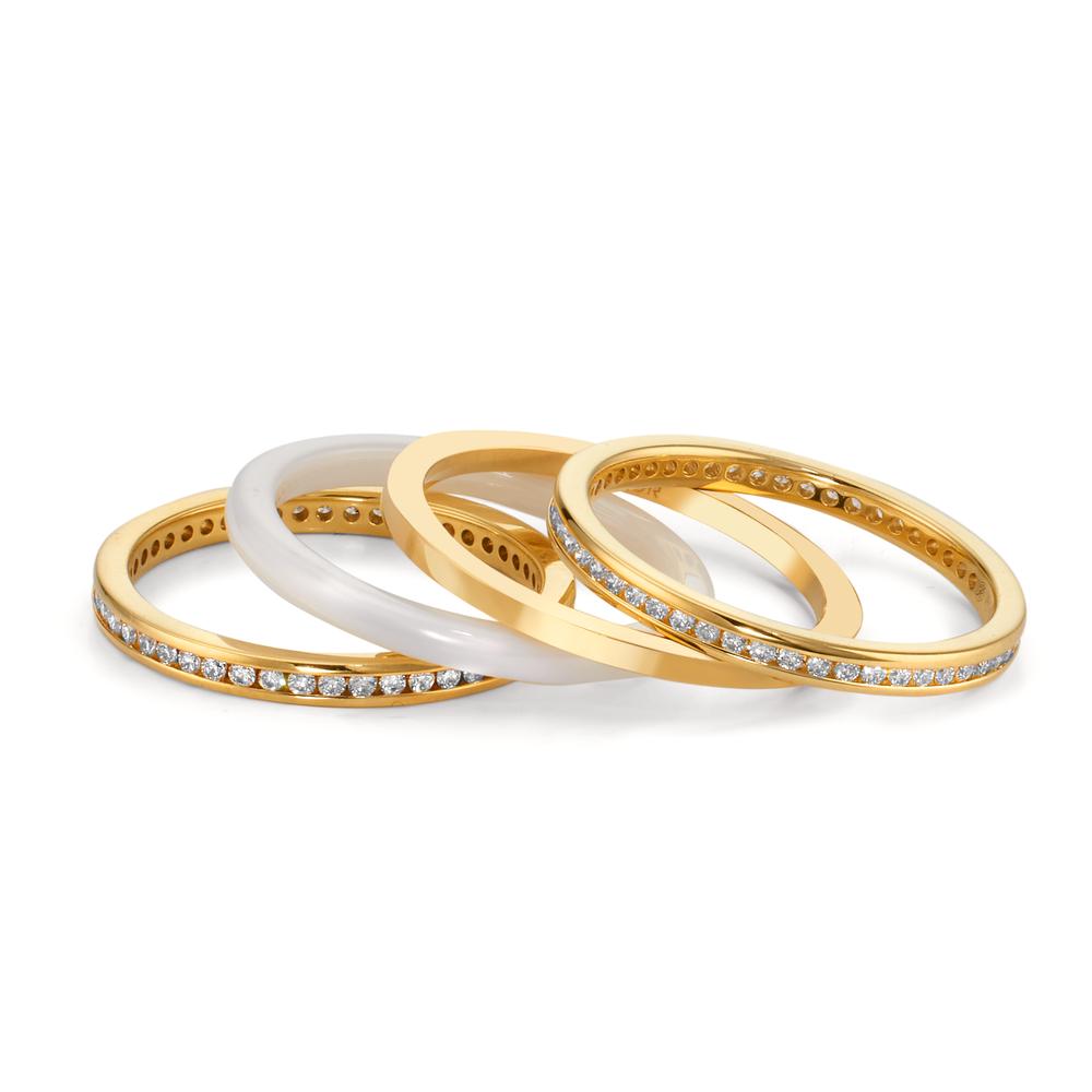 Ringset 4-teilig mit Diamant