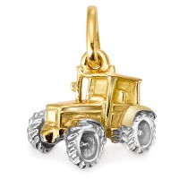 Pendentif Or jaune 9K Tracteur-173200