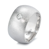 Fingerring Edelstahl Diamant 0.10 ct, tw-si-308107
