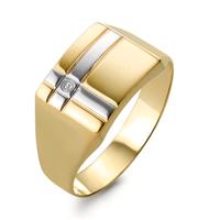 Fingerring 375/9 K Gelbgold Diamant 0.005 ct, w-si-331296