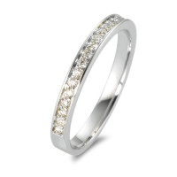 Memory Ring 750/18 K Weissgold Diamant 0.25 ct, 20 Steine, w-si-348619