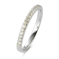 Memory Ring 750/18 K Weissgold Diamant 0.25 ct, 21 Steine, w-si-348623