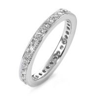 Memory Ring 750/18 K Weissgold Diamant weiss, 0.50 ct, 35 Steine, Brillantschliff, w-si-558198