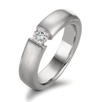 Solitär Ring 750/18 K Weissgold Diamant weiss, 0.25 ct, Brillantschliff, w-si-558218