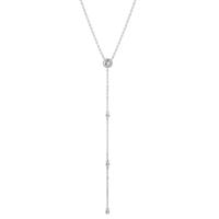 Collier Argent Zircone Rhodié 40-45 cm-603330