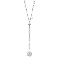 Collier Argent Zircone Rhodié perle d'eau douce 40-45 cm-603339