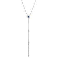 Collier Argent Zircone Rhodié 40-45 cm-603356