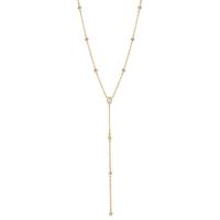 Collier Argent Zircone jaune Plaqué or 40-45 cm-603367