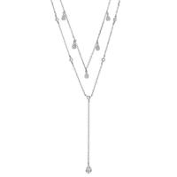 Collier Argent Zircone Rhodié 40-45 cm-603383