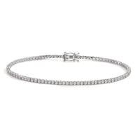 Bracelet Or blanc 18K Diamant 0.96 ct, 88 Pierres, w-si 18 cm-605794