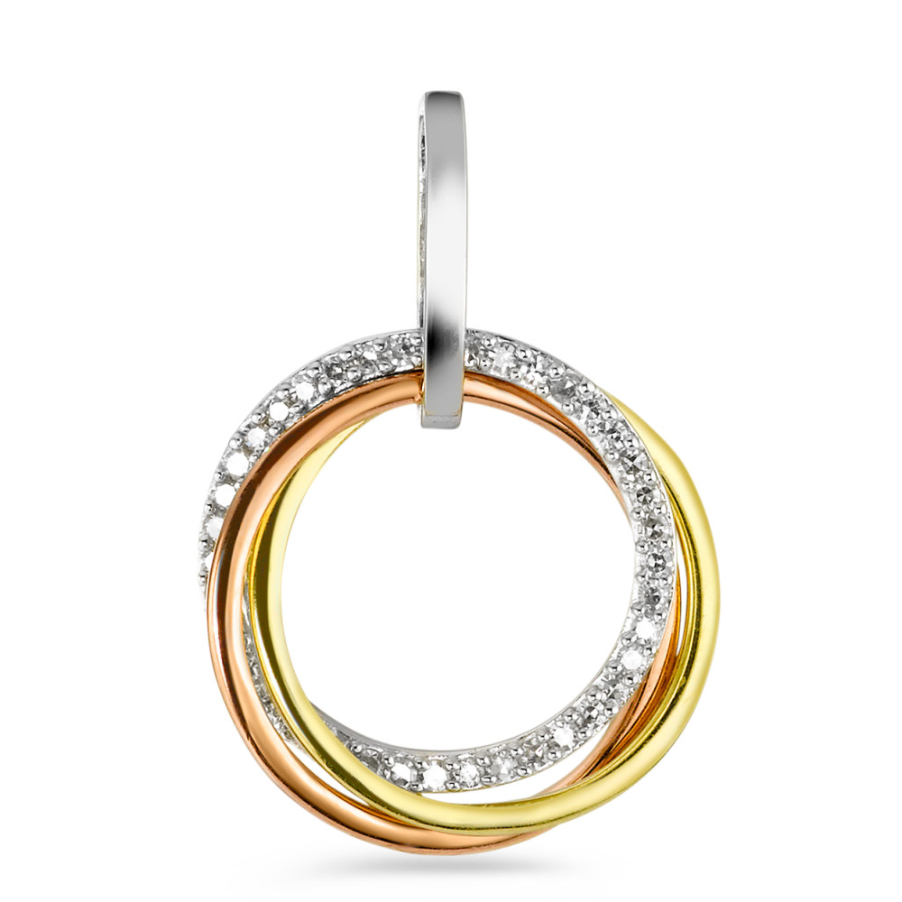 Pendentif 750 tricolore-345725