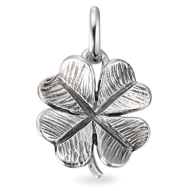 Pendentif Argent Patinée Feuille de Trèfle-505384