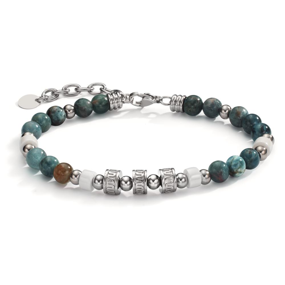 Bracelet Acier inoxydable, Céramique Agate 21-24 cm Ø7 mm-607959