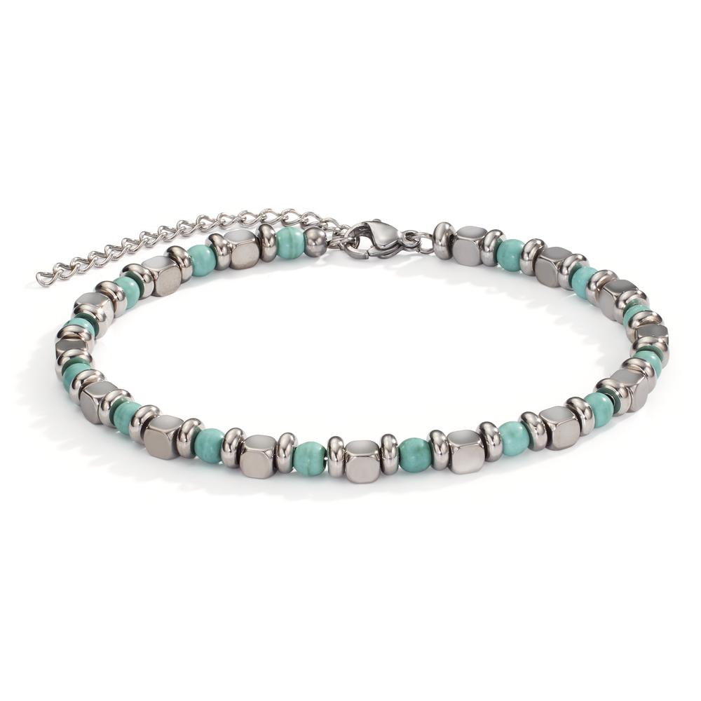 Bracelet Acier inoxydable Turquoise 20-25 cm Ø5 mm-607973