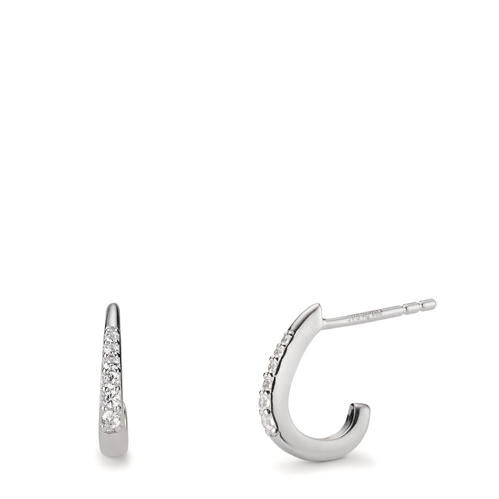 Pendant d'oreilles Argent Zircone 12 Pierres Rhodié-608372