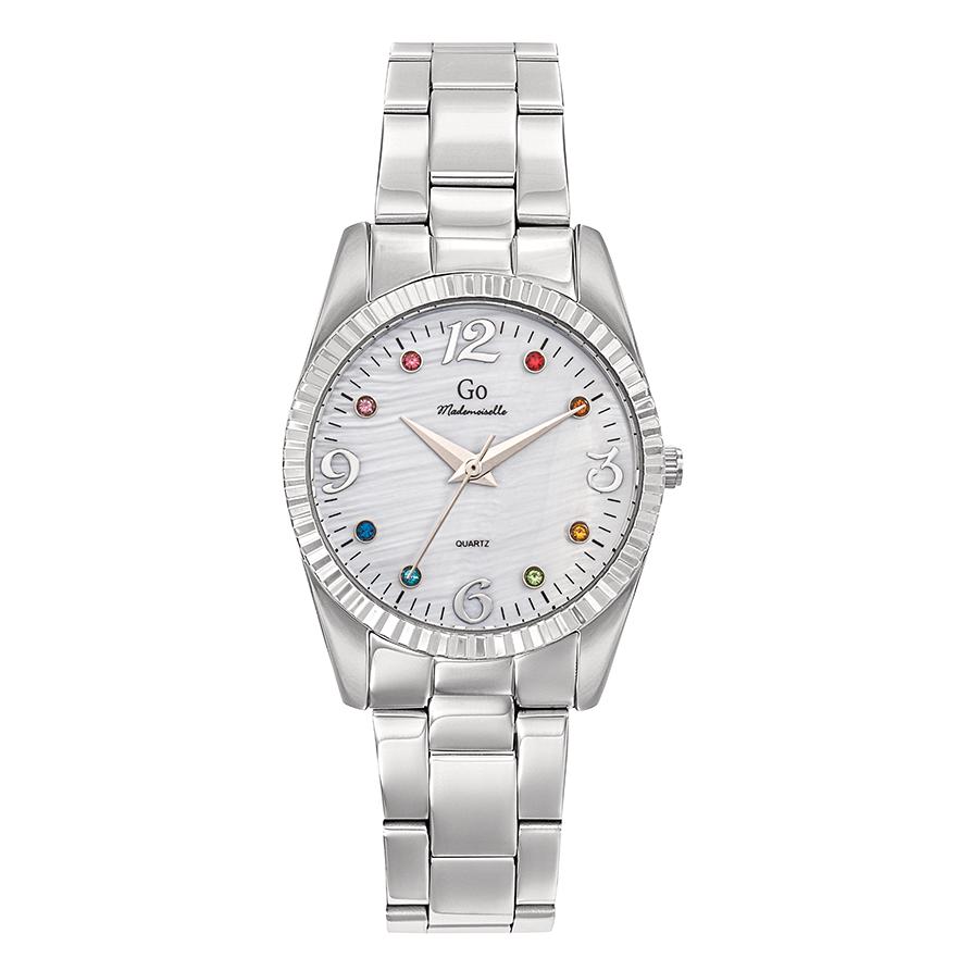 Montre Acier inoxydable, Métal Cristal coloré Ø30 mm-608486